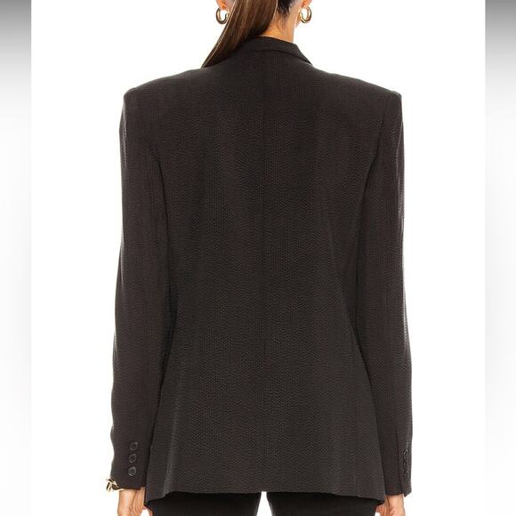 Smythe Blazer 90’s Style Black One Button Single Breasted Jacket Size Small - Picture 4 of 8